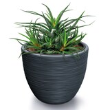 thumbnail of CASARIA® Blumentopf 30L 40x32cm Rillentopf Anthrazit