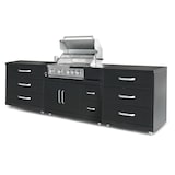 thumbnail of Cuisine d'extérieur 3 éléments avec barbecue noir