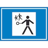 thumbnail of Verkehrshelfer Symbol Schild A2 Rückseite selbstklebend