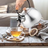 thumbnail of Briebe Wooden Wasserkessel Induktion Flötenkessel 2,5L Edelstahl, Retro, Holzgriff, Inox