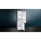 thumbnail of Siemens iQ500, Freistehende Kühl-Gefrier-Kombination mit Gefrierbereich unten, 201 x 60 cm, Gebürsteter Stahl AntiFingerprint KG39E8IBA