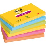 thumbnail of Post-it Carnival Super Sticky Haftnotizen 127 x 76 mm Farbig Sortiert Rechteckig 6 Stück à 90 Blatt