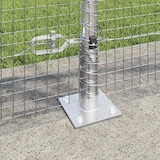 thumbnail of vidaXL Zaunpfosten Silber 50 x 1 m (19 x 19 mm Maschen) Stahl