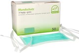 thumbnail of 500 Stück Mundschutz 3-lagig, Type IIR, mit Nasenbügel, zum Binden, grün