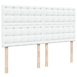 thumbnail of vidaXL Ottoman-Bett mit Matratzen & LEDs Weiß 200x200 cm Kunstleder