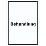 thumbnail of Behandlung Schild mit Text Behandlungsraum hochkant A0 (841x1189mm)