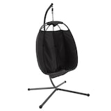 thumbnail of SVITA NELLY Hängesessel mit Gestell klappbar Hängestuhl Hängesitz Hängekorb Dunkelgrau