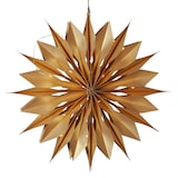 thumbnail of Papierstern Melli Weihnachtsstern Faltstern mit Lichterkette hängend 45cm gold