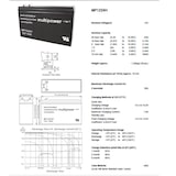 thumbnail of Multipower MP1224H Hochstrom Blei-Akku mit Faston 6,3mm Steckkontakte