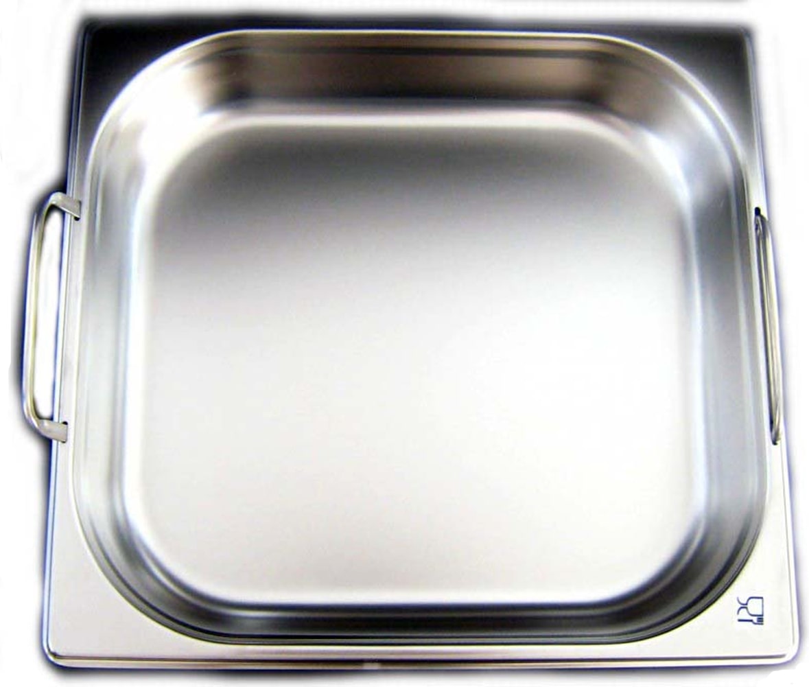 AcMax GN 2/3 Gastronormbehälter GN-Behälter Edelstahl 6,5 Liter Tiefe 100mm Fallgriff