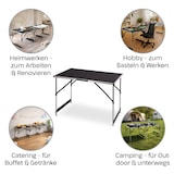 thumbnail of Multifunktionstisch, 3-teilig, Alu, 3 x 100 cm x 60 cm, Tapeziertisch, pro Tisch 4-fach höhenverstellbar, Raburg Olli