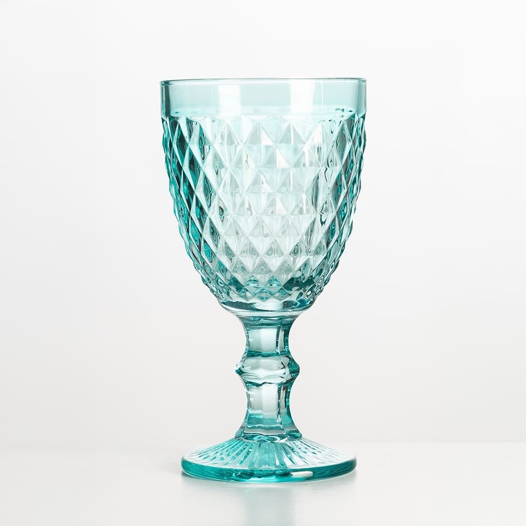 Solycarpa Copa Labrada Color Aguamarina Transparente Personalizado para Fiesta, Boda o Bautizo Original y Resistente
