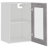 thumbnail of vidaXL Hängeschrank Lyon Glas Grau Sonoma 40x31x60 cm Holzwerkstoff
