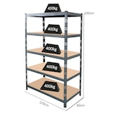 thumbnail of METRO Professional Étagère pour charges lourdes KBT120, métal, 120 x 40 x 200 cm, charge admissible par tablette 400 kg, gris