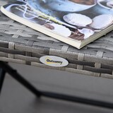 thumbnail of Outsunny - Polyrattan Beistelltisch - 40 x 40 x 40 cm - grau