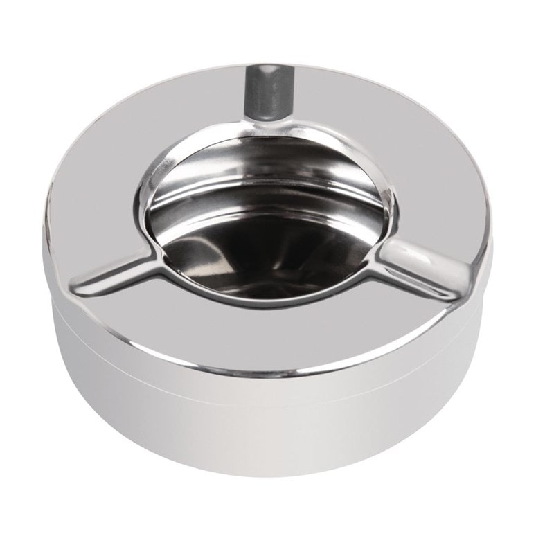 Cendrier inox anti-vent 90mm x 6 | Olympia - CM368