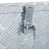 thumbnail of DELUKE® Aluminiumbox mit Deckel - Abschließbar Alubox Deichselbox Alu Anhängerbox Werkzeugkiste Metall Transportbox Metallkiste, 76,5x26,5x33cm Silber