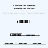 thumbnail of Chargeur Sans Fil Rapide 15W Pour iPhone Apple Watch AirPods Design Pliable Bleu YONIS