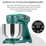 thumbnail of KLAMER Küchenmaschine 1800W, Knetmaschine mit 6 Liter Edelstahl Schüssel, 10 Geschwindigkeitsstufen mit Timer, Rührbesen, Knethaken, Schneebesen und …