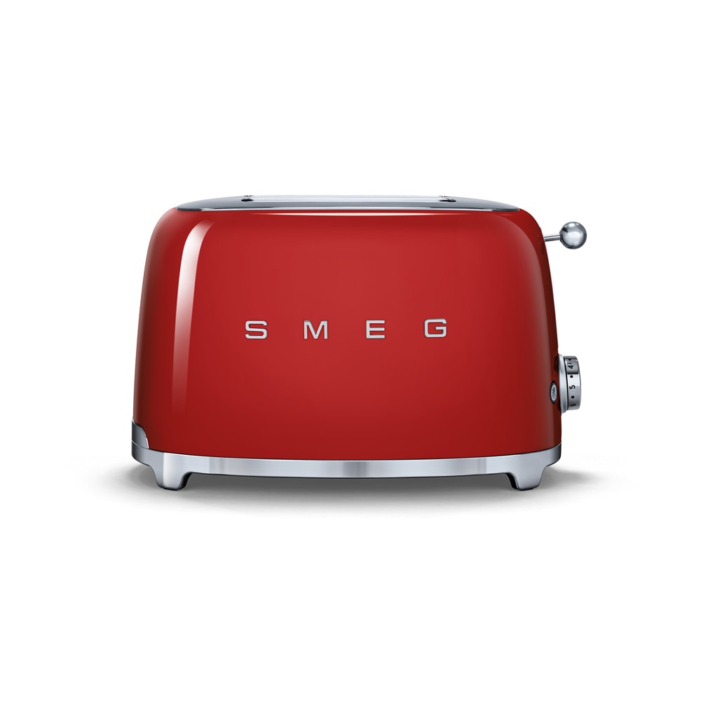 Toaster 2 tranches années 50 rouge -   Acier Smeg