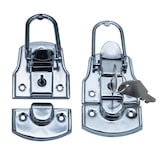 thumbnail of HMF 14985-09 Spannverschluss mit Schloss, 2 Stück, 45 x 75 mm, Silber verzinkt