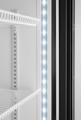 thumbnail of Kühlschrank, 1 Glastür und Leuchtkasten, 313L