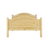 thumbnail of Massivholz Bett 100x200 Kieferbett Einzelbett Gästebett Futonbett Zubehör wählbar V-60.30-10Federleisten und Matratze