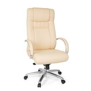 Sedia presidenziale XXL G 600 ecopelle beige / crema hjh OFFICE