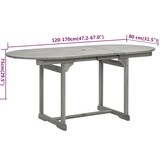 thumbnail of Helloshop26 - Conjunto de comedor de jardín de 5 piezas muebles de exterior madera maciza de acacia 02_0013744