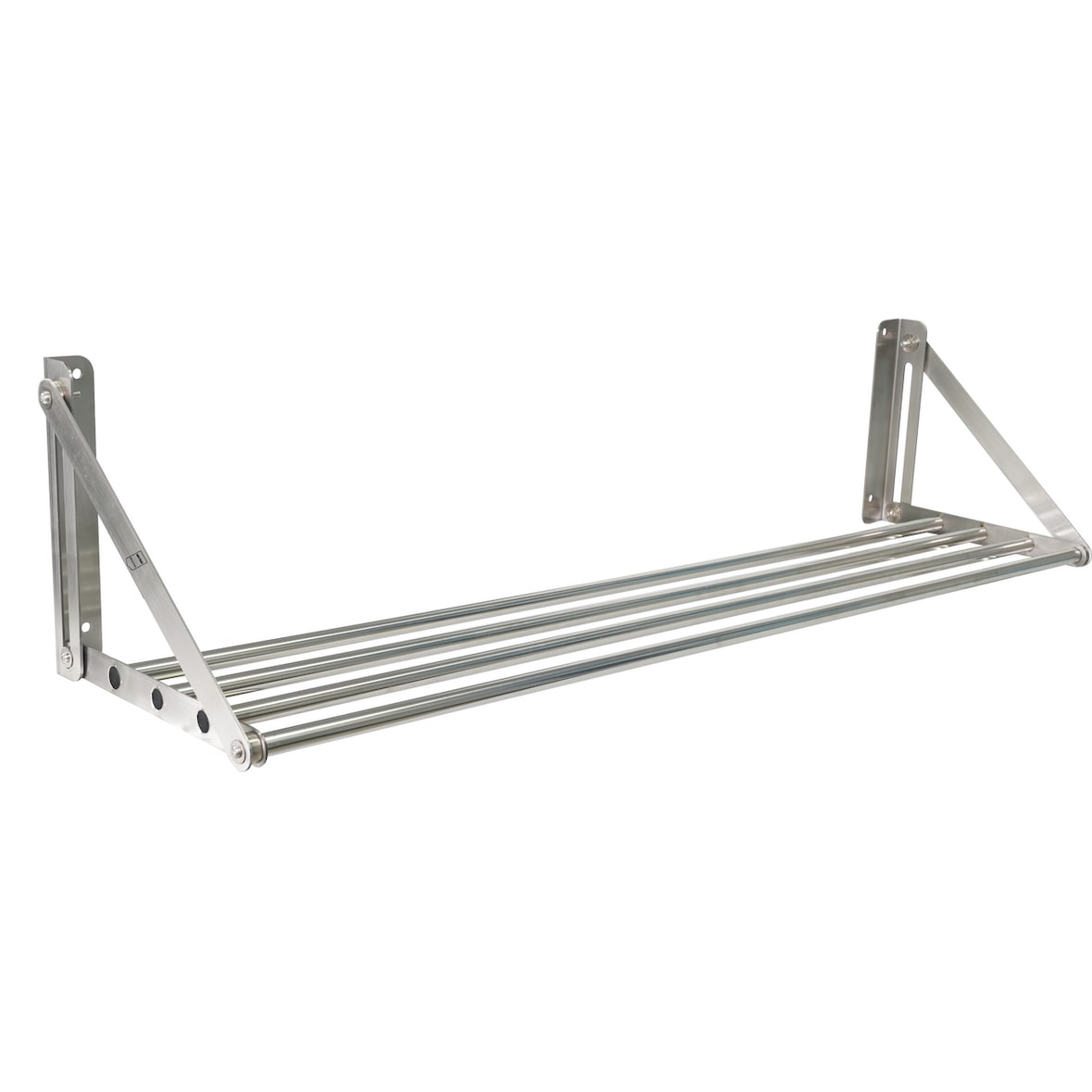 METRO Professional Mensola pieghevole GFWS1120, acciaio inossidabile, 120 x 30 x 26,5 cm, argento