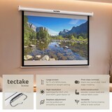 thumbnail of tectake Pantalla de proyección para proyector HDTV - 178 x 178 cm blanco