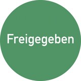 thumbnail of Freigegeben, Folie, wiederablösbar, Ø 35 mm, 500 Stück/Rolle