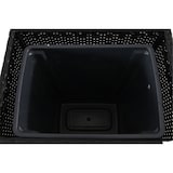 thumbnail of METRO PROFESSIONAL Cestino per rifiuti Barbados, polyrattan, 40 x 53 x 83 cm, 46 L, nero