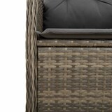 thumbnail of vidaXL 11-tlg. Garten-Bistro-Set mit Kissen Grau Poly Rattan