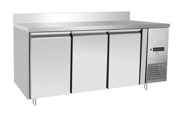METRO Professional Banco refrigerato GCC3100BS, acciaio inox, 179.5 x 70 x 85 cm, 334 l, refrigerazione ventilata, 400 W, con serratura, argento
