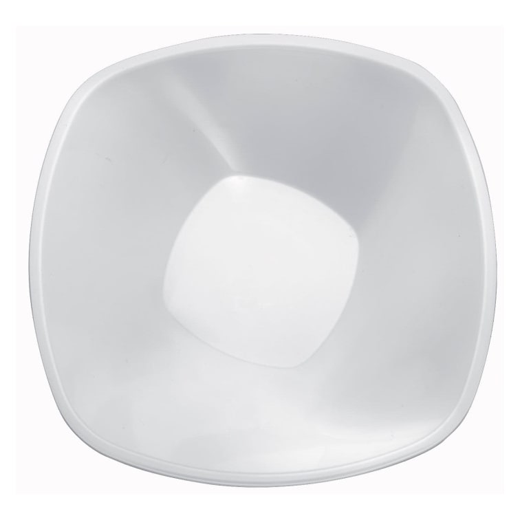 MONOUSO - Plastic Kom PP "Vierkant" wit 3000ml Ø27,7cm (3 stuks)