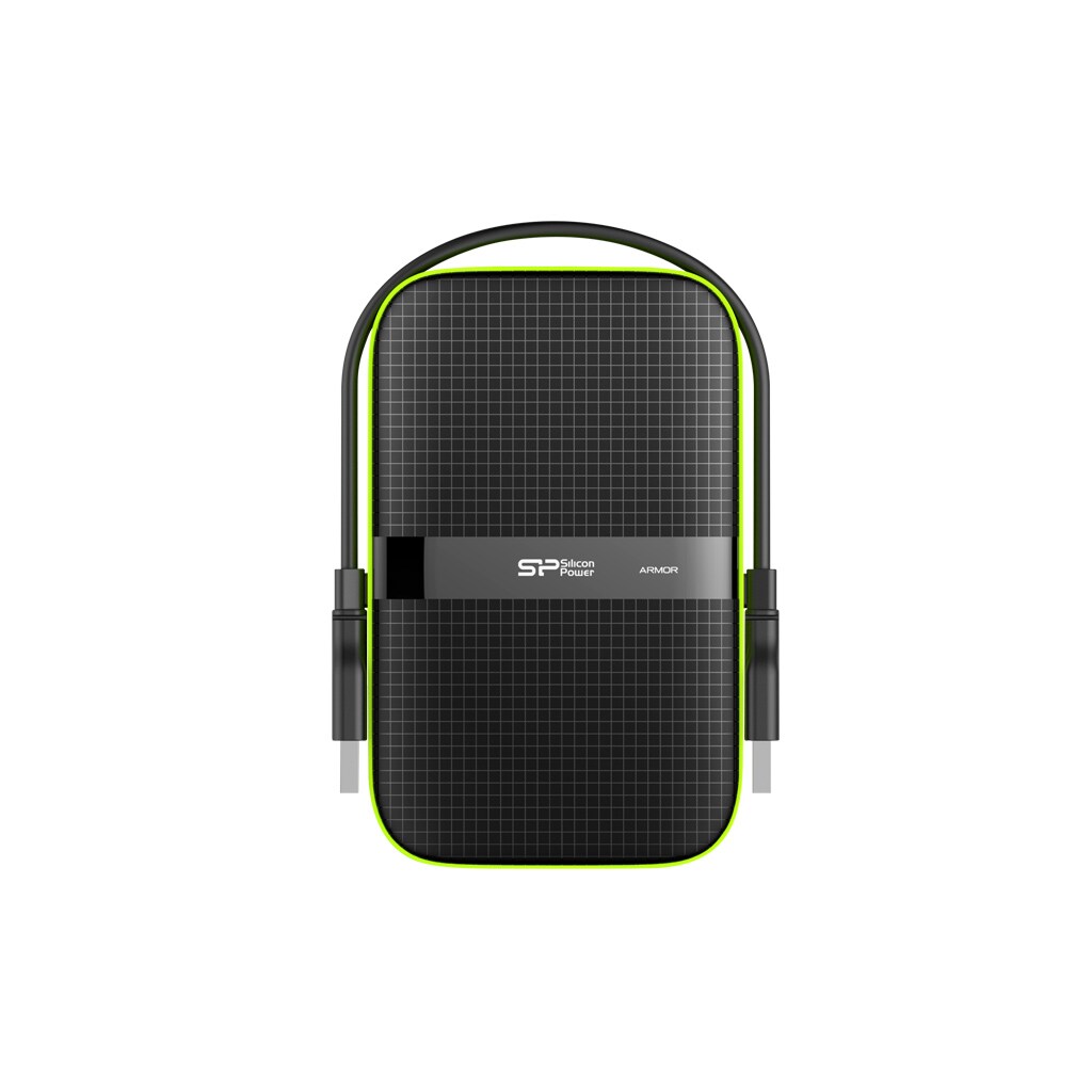 Silicon Power Armor A60 Externe Festplatte 5000 GB Schwarz, Grün