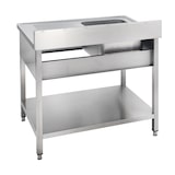 thumbnail of GastroHero Spültisch Edelstahl 1200x600 mm 1 Becken links mit Aufkantung Grundboden zur Selbstmontage Profi Gastro Basic-Serie