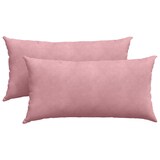 thumbnail of vidaXL Sofakissen 2 pcs Rosa 80 x 40 cm Cordstoff