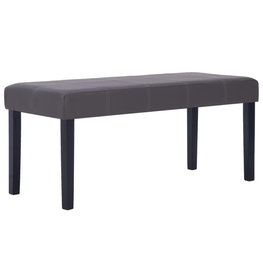 Helloshop26 - Bank/Hocker/Möbelbank 106 cm graues Synthetik 3002207