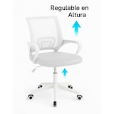 thumbnail of Silla de Oficina o Escritorio ergonómica con Soporte Lumbar, Malla Transpirable, Regulable en Altura, Ruedas antiarañazos -