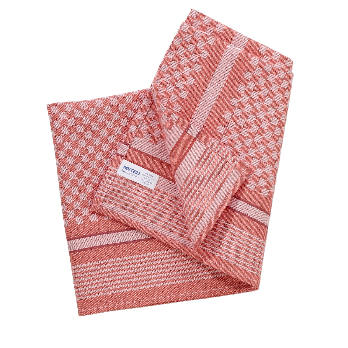 METRO PROFESSIONAL Grubentuch, Baumwolle, 50 x 90 cm, rot, 10 Stück