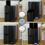 thumbnail of Kitchen Move Cestino a pedale raccolta differenziata HAJA nero 60L Acciaio inossidabile Nero