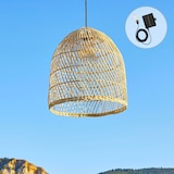 thumbnail of Lumisky Suspension solaire bohème PAULO SOLAR H45cm Rotin Beige