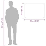 thumbnail of vidaXL Küchenrückwand Transparent 80x60 cm Hartglas