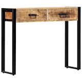 thumbnail of Mesa consola de madera maciza de mango 90x30x75 cm
