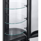 thumbnail of METRO PROFESSIONAL Vitrine réfrigérée de table panoramique GRV1100, Ø 48 x 103 cm, 100 L, argent / noir