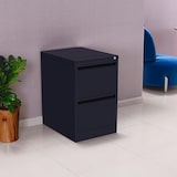thumbnail of m-office Archivador Metálico Negro de Oficina con 2 Cajones y Cerradura para Carpetas A4 y Folios, Mueble Cajonera de 62 x 46 x 72 cm (2 unds)