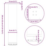 thumbnail of vidaXL Couchtischbeine 4 Stk. Naturstahl 30-32 cm Stahl