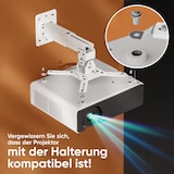 thumbnail of ONKRON Halterung Beamer Decke & Wand bis 10 kg, höhenverstellbar, Weiß K3A